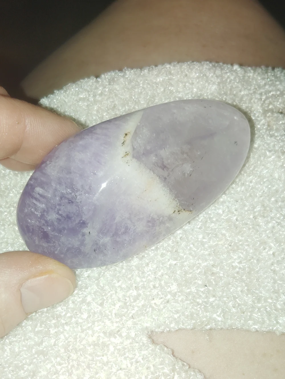 Amethyst Palm Stone - Purple Gemstone Relaxation